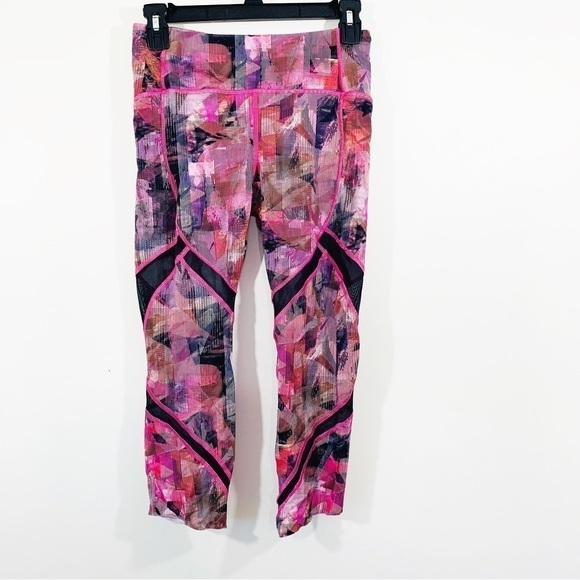 Lululemon On Pace Crop *21" Sun Dazed Multi Pink Size 6 - Picture 5 of 10